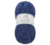Příze SAMET - tmavě modrá - 100g / 100 m