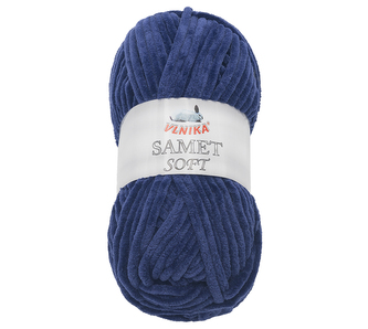 Příze SAMET - tmavě modrá - 100g / 100 m