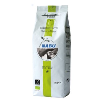 Kaffa Bio zrnková gourmet káva Nabu, vídeňské pražení, 250 g