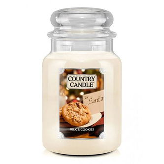 Svíčka ve skleněné dóze Country Candle, 24oz | Large Jar | Milk & Cookies