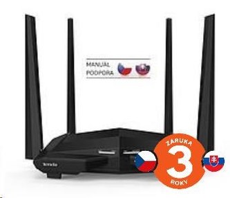 Tenda AC10U Wireless AC1200 Dual Band Router, 1x gigabit WAN, 3x gigabit LAN, 1x USB