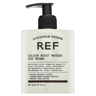 REF Colour Boost Masque vyživující maska s barevnými pigmenty pro oživení barvy Ash Brown 200 ml