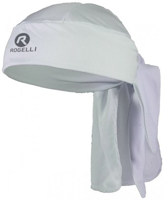 šátek Rogelli BANDANA pod přilbu bílý