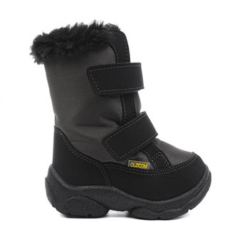 Oldcom Dětské Zimní Boty Alaska Šedé Velikost: 25, Barva: Šedá