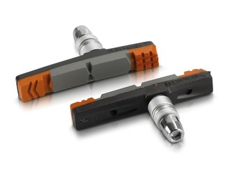 špalíky XLC BS-V09 oranžovo/šedé 70mm 2páry