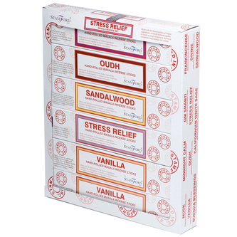 Stamford Masala Vonné tyčinky - sada 12 různých balení - 37365 - Úleva od stresu