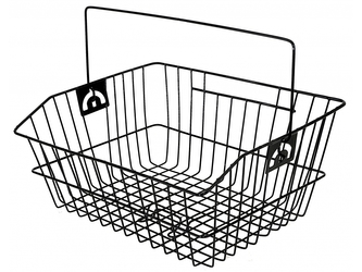 koš nosičový drátěný černý