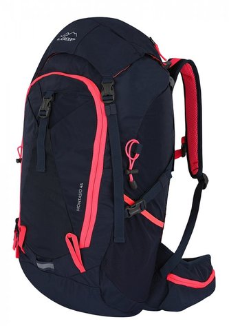 batoh LOAP MONTASIO 45 tmavě modro/růžový
