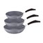 BERLINGERHAUS Pánev s mramorovým povrchem sada 3 ks Gray Stone Touch Line BH-1180