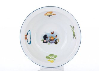 miska d14,5cm VITAL- KRTEK a kolečko, dětská, porcelán