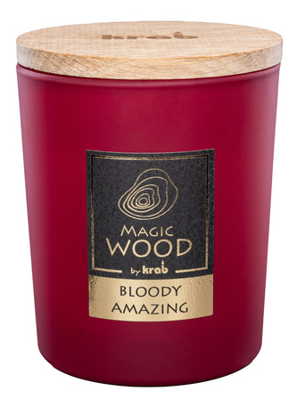Svíčka sklo - MAGIC WOOD 300 g - Bloody Amazing (cena bez slev) Svíčka sklo - MAGIC WOOD 300 g - Bloody Amazing (cena bez slev)