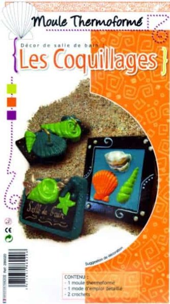 Odlévací forma - Mušle+ závěsné háčky