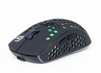 GEMBIRD myš RAGNAR WRX500, černá, bezdrátová, podsvícená, 1600DPI, USB nano receiver