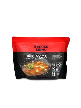 Expres menu - Kuřecí vývar s masem a zeleninou 330g