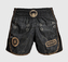 Thajské šortky Venum Santa Muerte Dark Side černo-hnědá L