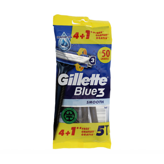 Gillette Blue 3 Smooth jednorázové holítko 5 ks M