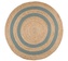 Jutový koberec - rohožka CARPET MAORI béžová/zelená O 90 cm France