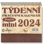 Pracovní Retro mini týdenní 2024 - stolní kalendář