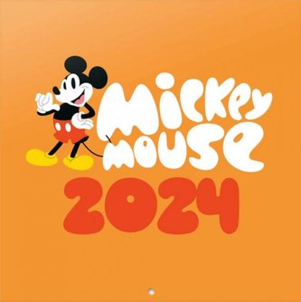 Oficiální nástěnný kalendář Disney 2024 s plakátem: Mickey Mouse (30 x 30|60 cm)