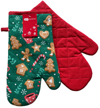 Kuchyňské rukavice chňapky CHRISTMASSY zelená 18x30 cm Essex