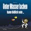 Unter Wasser Lachen kann tödlich sein