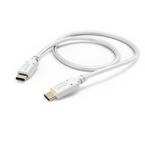 Hama kabel USB-C 2.0 typ C vidlice - C vidlice, 1 m, bílá