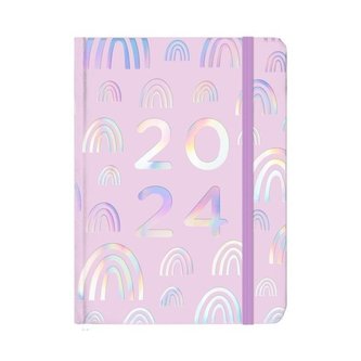 Kalendarz codzienny 2024 B6 Tęcza ALBI