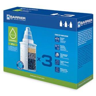 BARRIER BWT Hardness, náhradní filtrační patrona, pro tvrdou vodu, 3 ks BARRIER BWT Hardness, náhradní filtrační patrona, pro tvrdou vodu, 3 ks