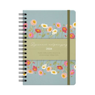 Dziennik motywacyjny 2024 A5 niebieski ALBI