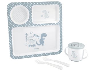 Jídelní sada 4-dílná Dinosaurus