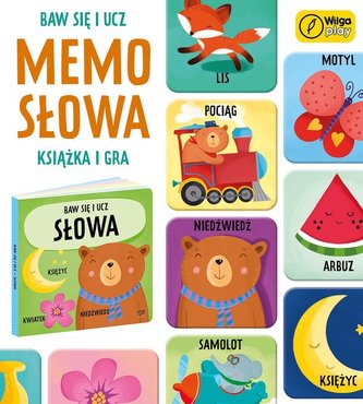 Baw się i ucz Memo Słowa Gra i książka
