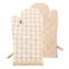HOME ELEMENTS Kuchyňská chňapka s magnetem 18*32 cm, Béžové káro