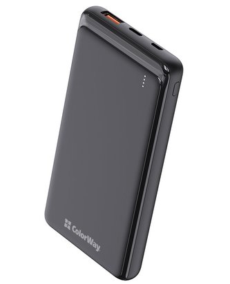COLORWAY powerbanka/ 10 000mAh/ USB QC3.0/ USB-C Power Delivery 18W/ Micro-USB/ Černá