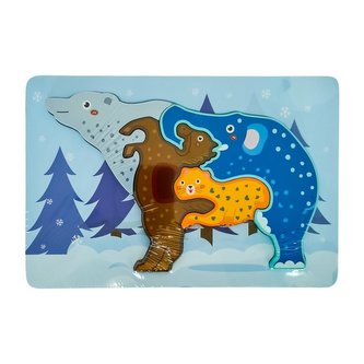 Puzzle drewniane animal Miś