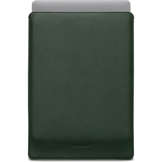 Woolnut kožené Sleeve pouzdro pro 16" MacBook Pro tmavě zelené