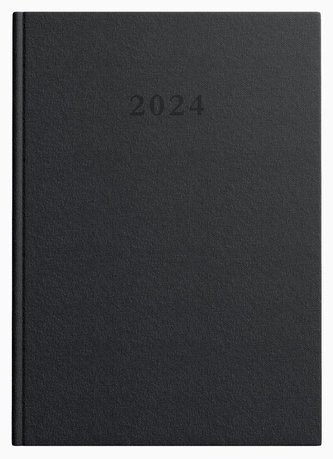 Kalendarz 2024 książkowy A5 Standard DTP czarny