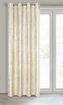 Dekorační vzorovaný velvet závěs s kroužky MELEA krémová 140x250 cm (cena za 1 kus) MyBestHome