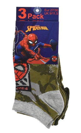 SADA 3 KS PONOŽKY SPIDERMAN - velikost 27-30