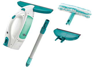 LEIFHEIT Vysavač na okna Window Cleaner s mopem a 43 cm tyčí + Sací hubice 17 cm-černá LEIFHEIT Vysavač na okna Window Cleaner s mopem a 43 cm tyčí + Sací hubice 17 cm-černá