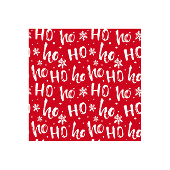 Ubrousky vánoční 33x33 cm, HO HO HO