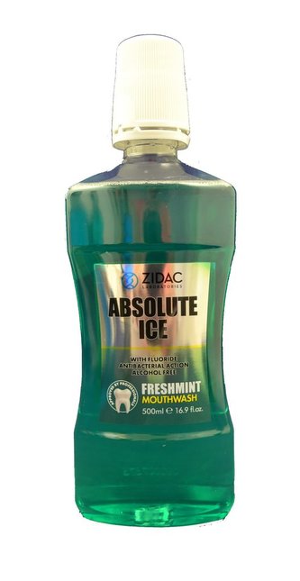 Zidac Absolute Ice 500ml Freshmint ústní voda