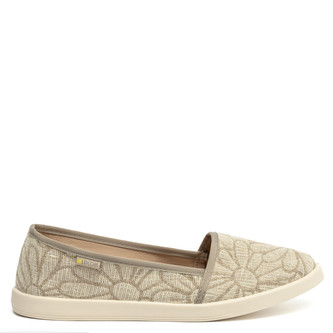 Oldcom Espadrilky FLAX Len Heřmánek Béžové Velikost: 40, Barva: Béžová