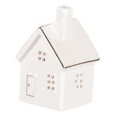 Domek s LED světlem, porcelánový.