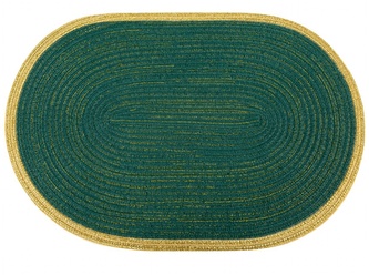 Prostírání TYRA tyrkysová/zlatá 45x30 cm Mybesthome