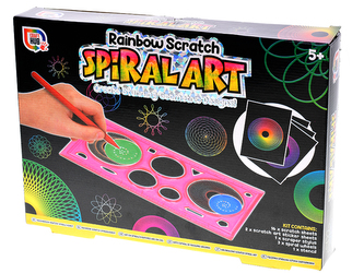 Vyškrabovací obrázky 16ks s šablonami v krabičce