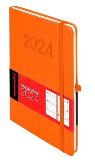 Kalendarz 2024 Memo A5 TDW pomarańczowy