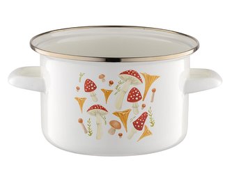 SMALTOVANÝ HRNIEC GRZYBKI 20CM 3,75L