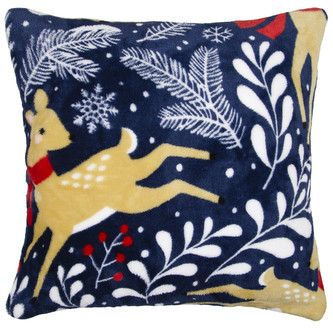 Polštář FESTIVE VIBES modrá I. 40x40 cm mikrovlákno Essex