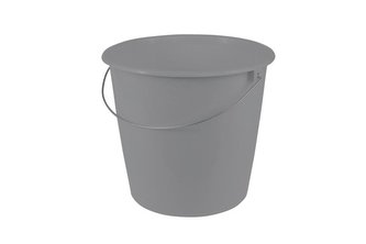 KBELÍK 10L S KOVOVOU RUKOJETÍ, ŠEDÁ