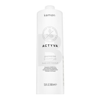 Kemon Actyva Purezza Shampoo hloubkově čistící šampon proti lupům pro normální až mastné vlasy 1000 ml